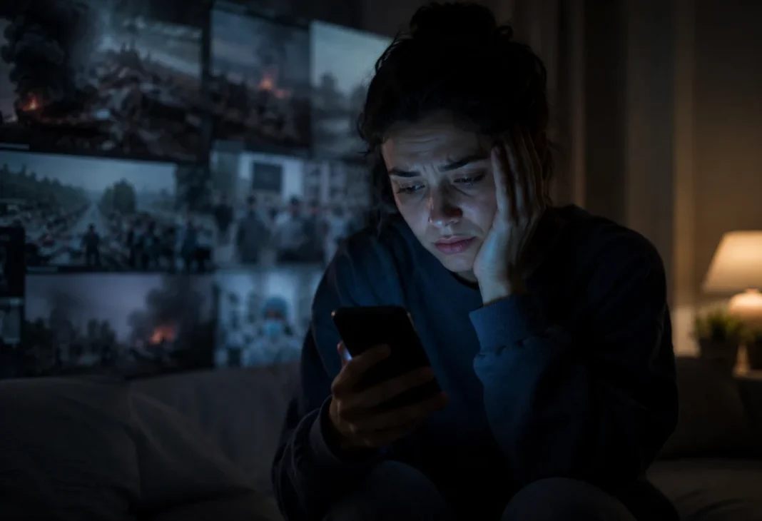Doomscrolling: Digital Anxiety in an Age of Uncertainty - Psychology Times Görseli Negative news — doomscrolling digital anxiety in — Psychology Times psychology article image